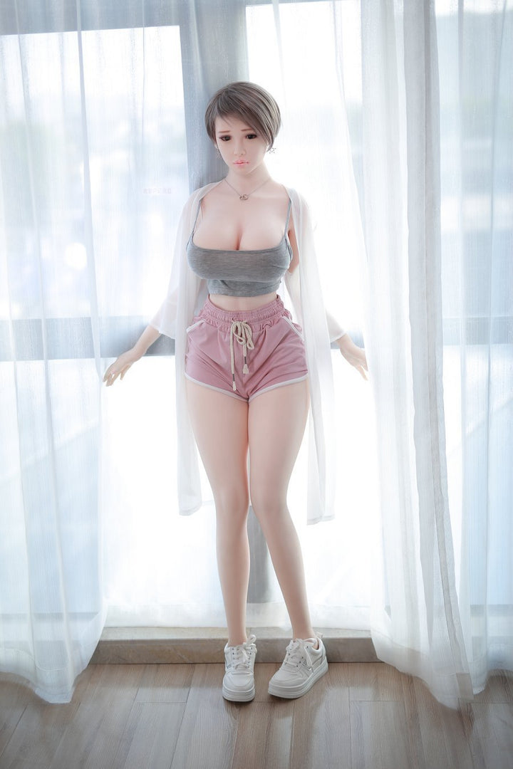 5ft 6 ﻿Lifelike Big Breast Real TPE Silicone Sex Doll - Gaby