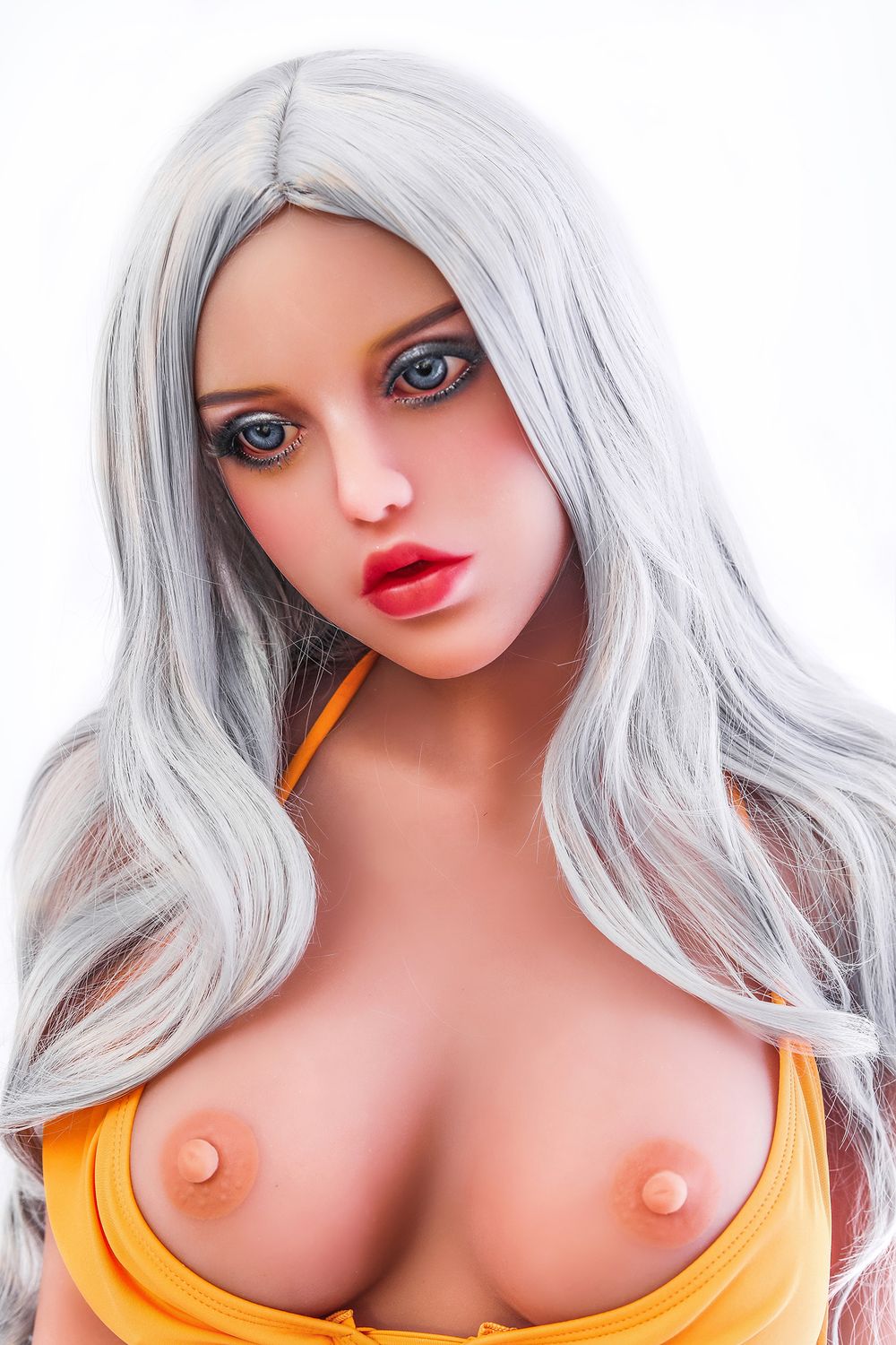 Lainey - 4ft10in (148cm) C-cup Cute Face Long Silver Hair Lovely Life Like Doll