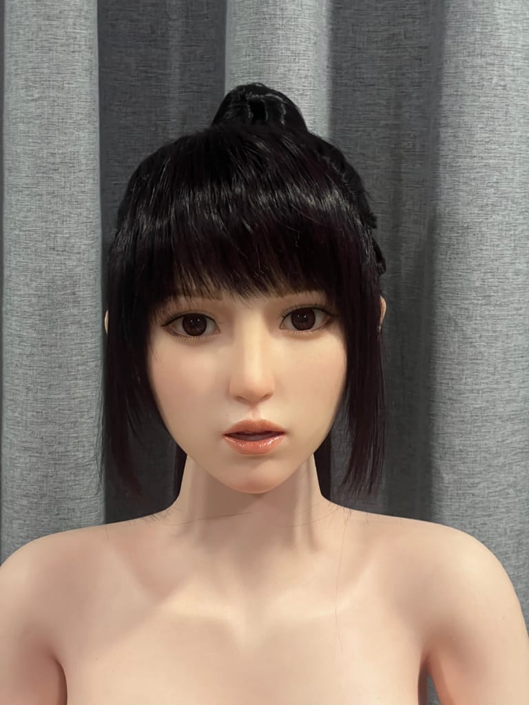 ZELEX® 155cm(5.1') C-CUP Full Silicone Sex Doll With Movable Jaw - Yuiko