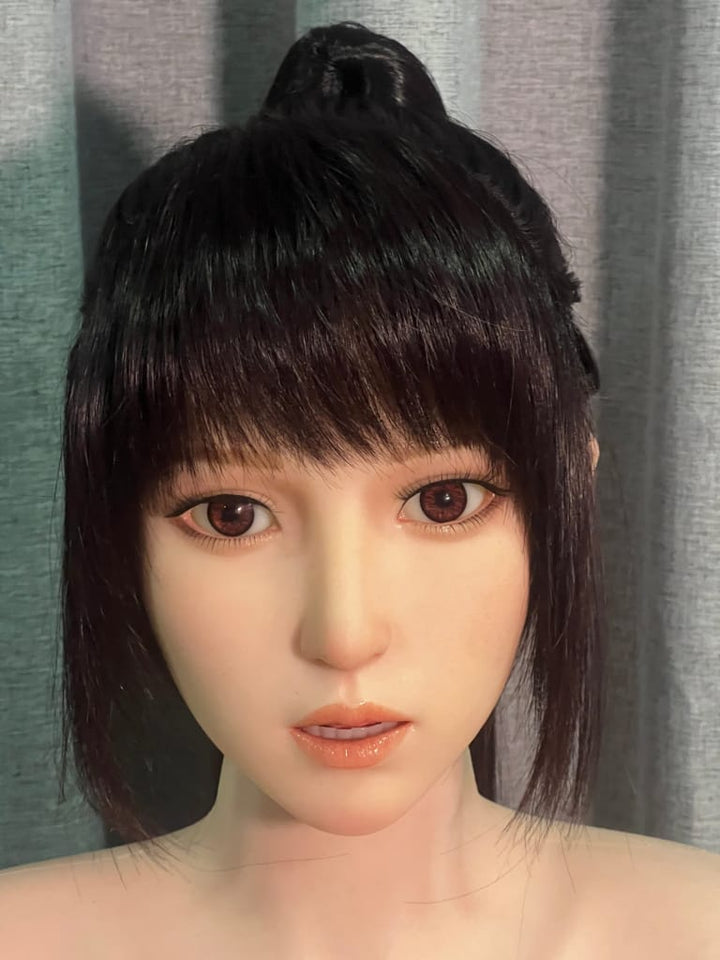 ZELEX® 155cm(5.1') C-CUP Full Silicone Sex Doll With Movable Jaw - Yuiko