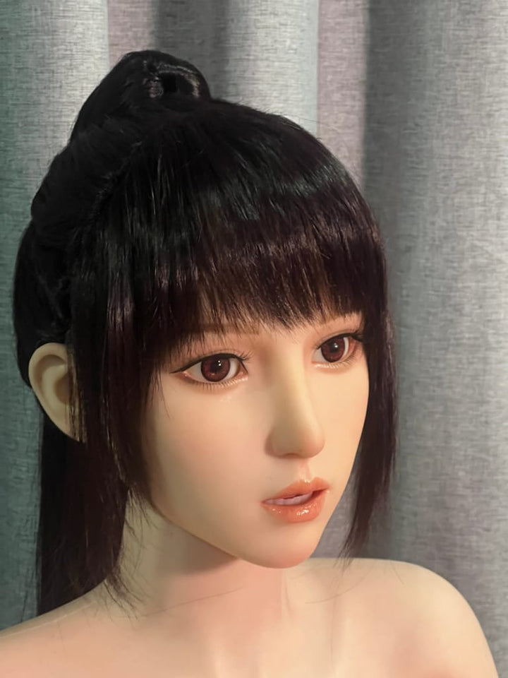 ZELEX® 155cm(5.1') C-CUP Full Silicone Sex Doll With Movable Jaw - Yuiko