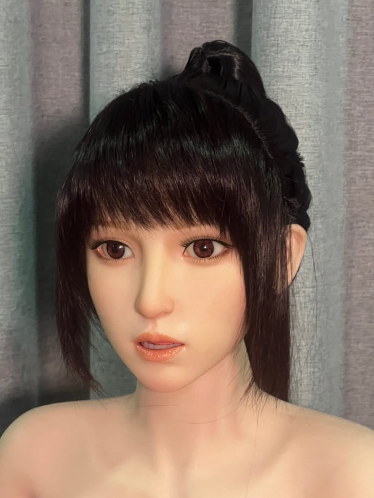 ZELEX® 155cm(5.1') C-CUP Full Silicone Sex Doll With Movable Jaw - Yuiko