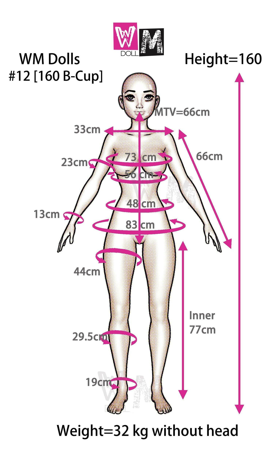 WM | 5ft 3/ 160cm B Cup Sex Doll - Elvina