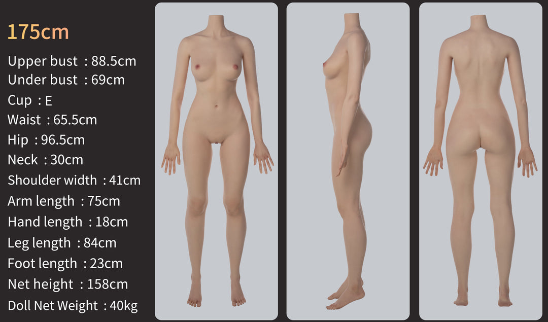 Eva - 175cm E-Cup Silicone Sex Doll (Movable Jaws Version)