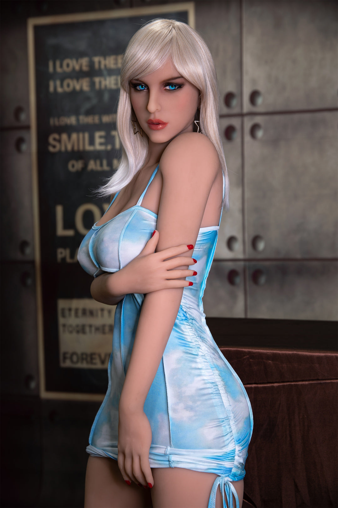 6YE | 5ft4/163cm Silver Hair Star Sex Doll - Gracelynn