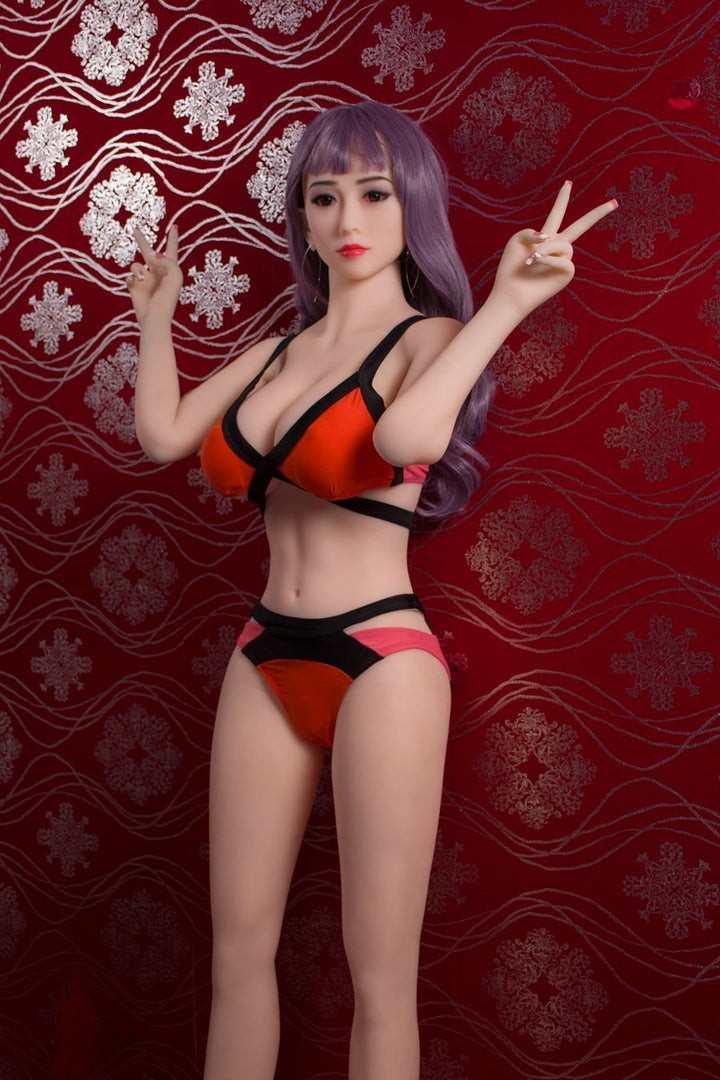 AF Doll |  150cm Chinese purple-haired big breasted youthful vitality sex doll - Zihua