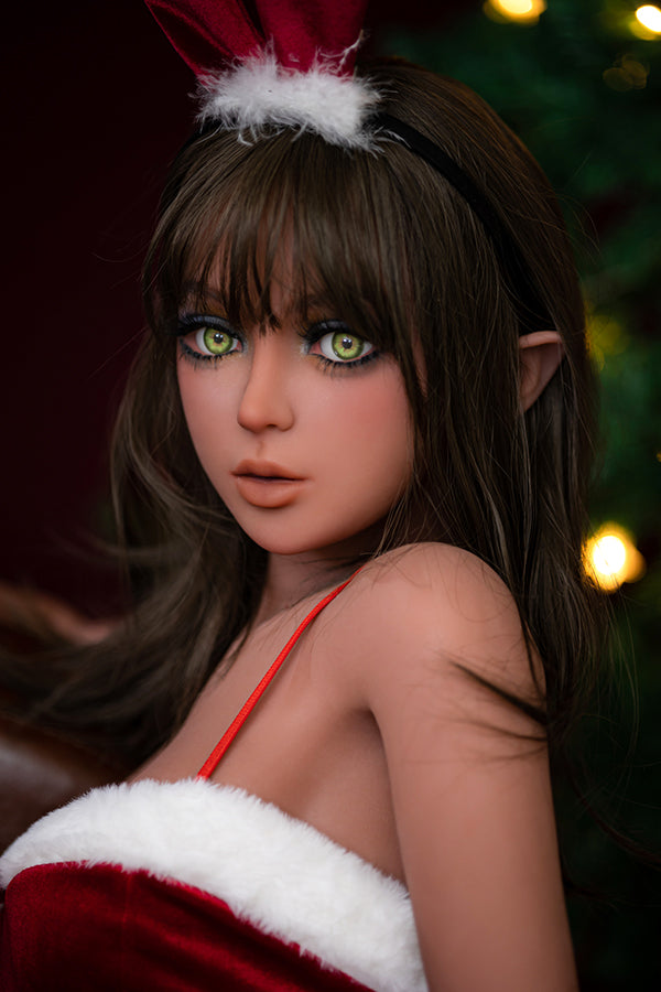 Aibei Doll | 150cm/4ft11 Brown Elf Small Boobs Sex Doll - Harper