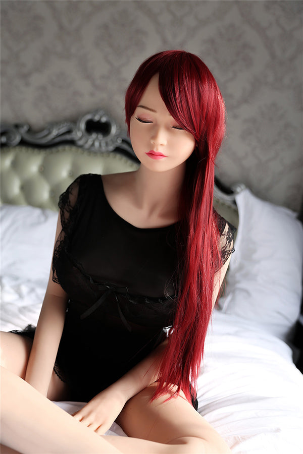 Aibei Doll | 158cm/5ft2 Redhead Eyes Closed Sex Doll - Beverly