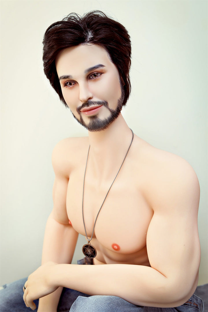 5ft 4 (162cm) Enthusiastic Bearded Style Male Sex Doll - Micheal