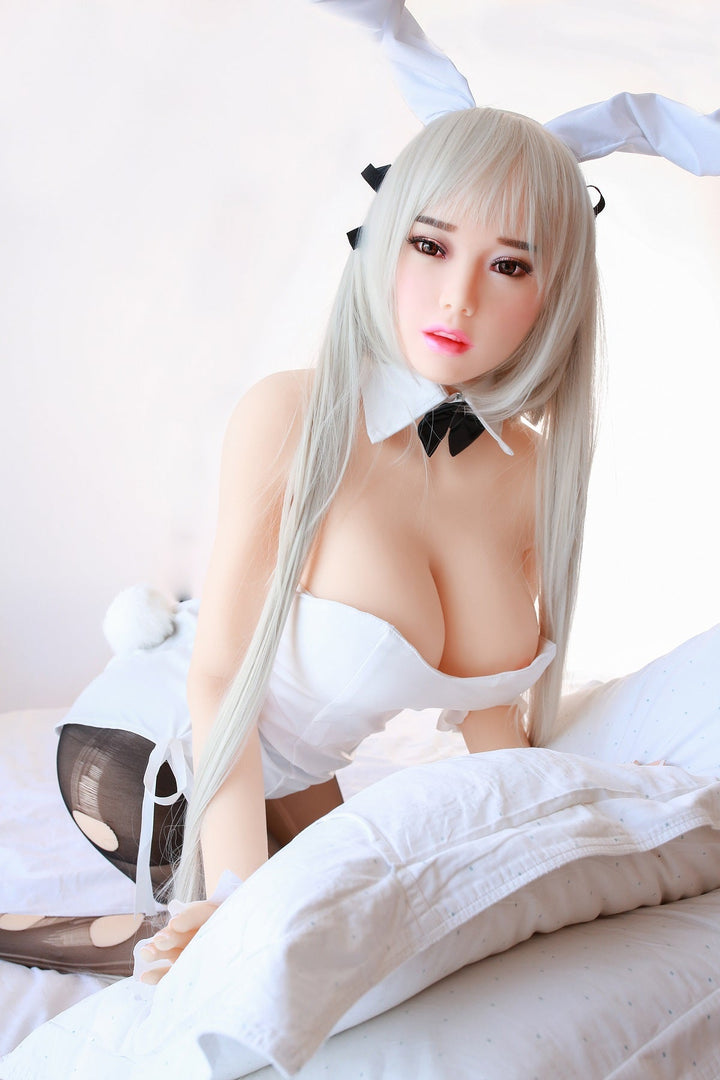 5Ft2(158cm) Top Quality TPE Sex Doll With White Hair -Denali (In Stock US)