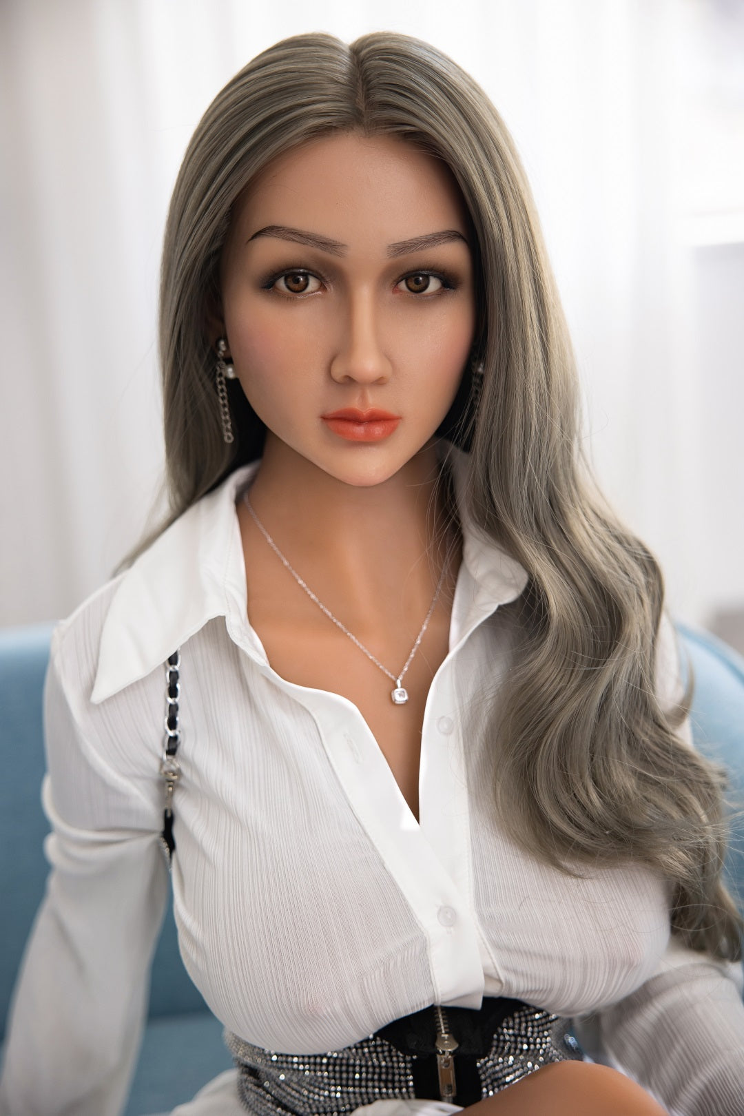 5ft 2 /158cm Medium Breast With Brown Hair Realistic Sex Doll - Jessie (3 Size)