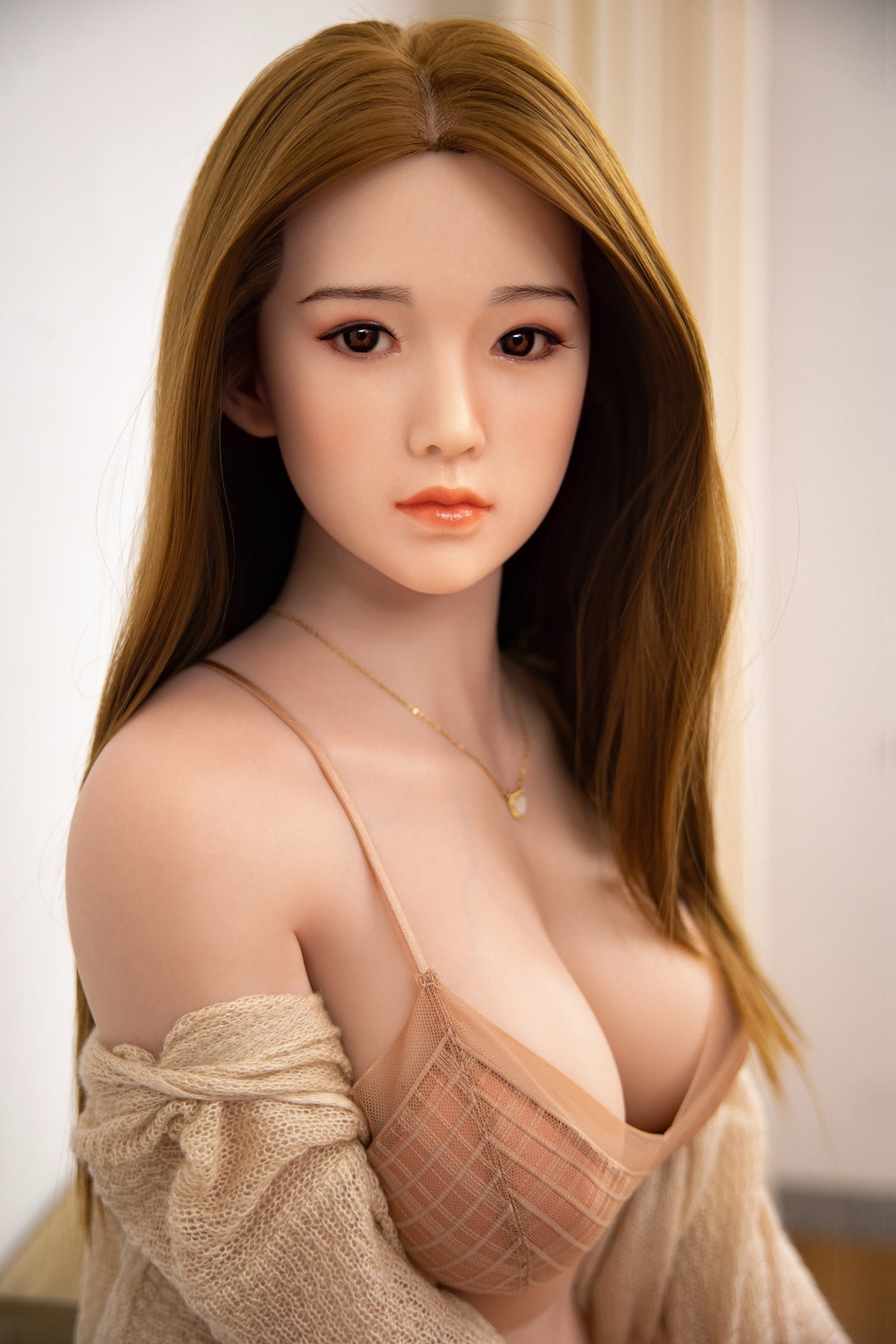 Cyan - Big Boobs Sexy Realistic Silicone Sex Doll With Blonde Hair (5 Sizes)