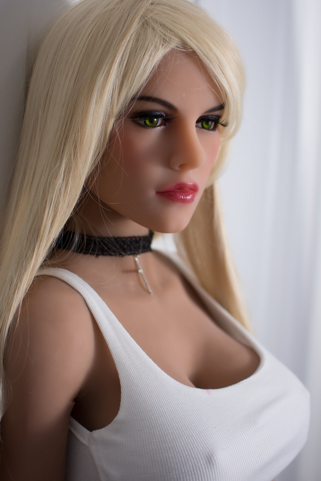 6YE | 5ft5/165cm Big Boobs White Hair Sex Doll - Clara