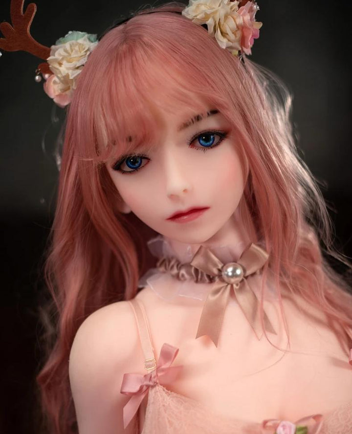 150cm / 4ft11 Mesmerizing TPE  Sex Doll With Pink Hair - Candy