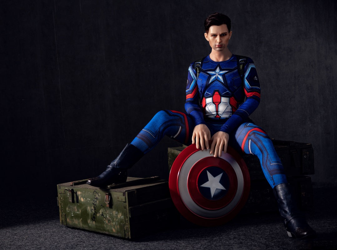 160 cm große Captain America-Sexpuppe für Frauen - Enio