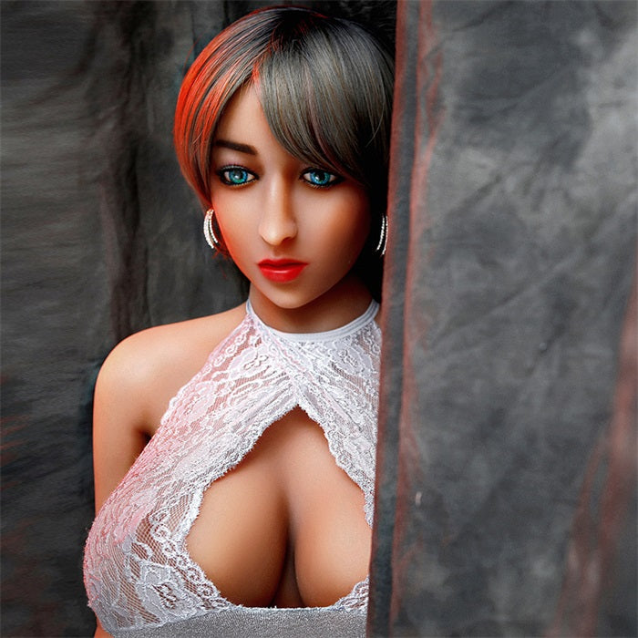 158cm (5ft2) Big Breast Life-Like Sex Doll With Gray Hair - Shelby