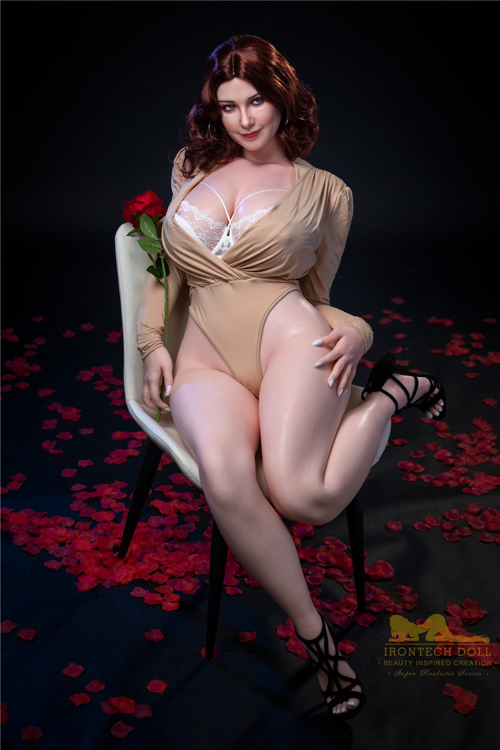 Irontech | 5ft3/160cm BBW Silicone Sex Doll - Carmel