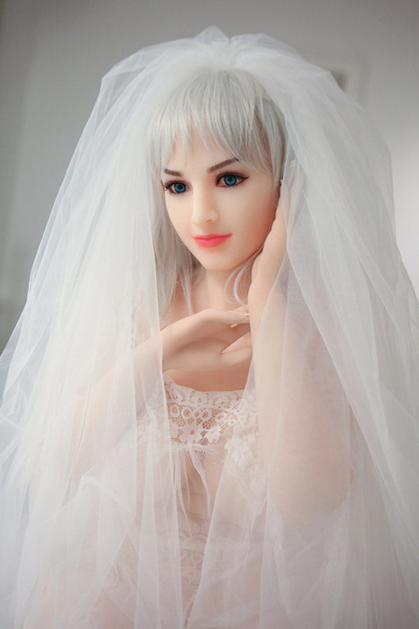 Aibei Doll | 158cm/5ft2 Busty Female Sex Doll Silver Hair Doll - Elina