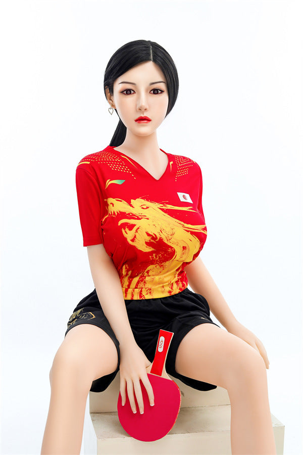 New Realistic Table Tennis Player Silicone Head Sex Doll Tiffany 158cm - Sweetie Love Doll