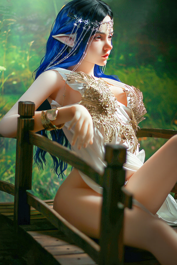 SY Doll | 160m/5ft3 Small Breasts Elegance Forest Princess Elf Ears Cosplay Lifelike TPE Sex Doll - Ophelia