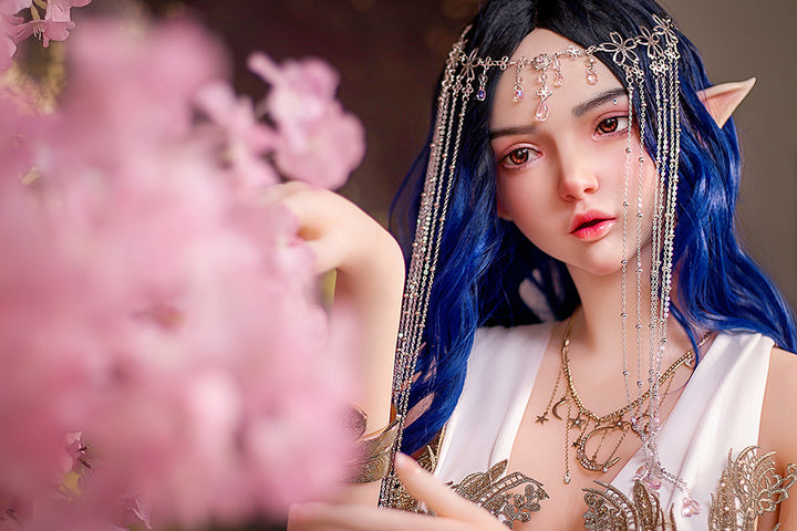 SY Doll | 160m/5ft3 Small Breasts Elegance Forest Princess Elf Ears Cosplay Lifelike TPE Sex Doll - Ophelia