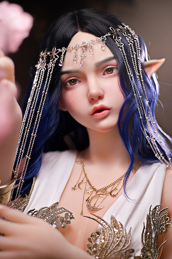 SY Doll | 160m/5ft3 Small Breasts Elegance Forest Princess Elf Ears Cosplay Lifelike TPE Sex Doll - Ophelia