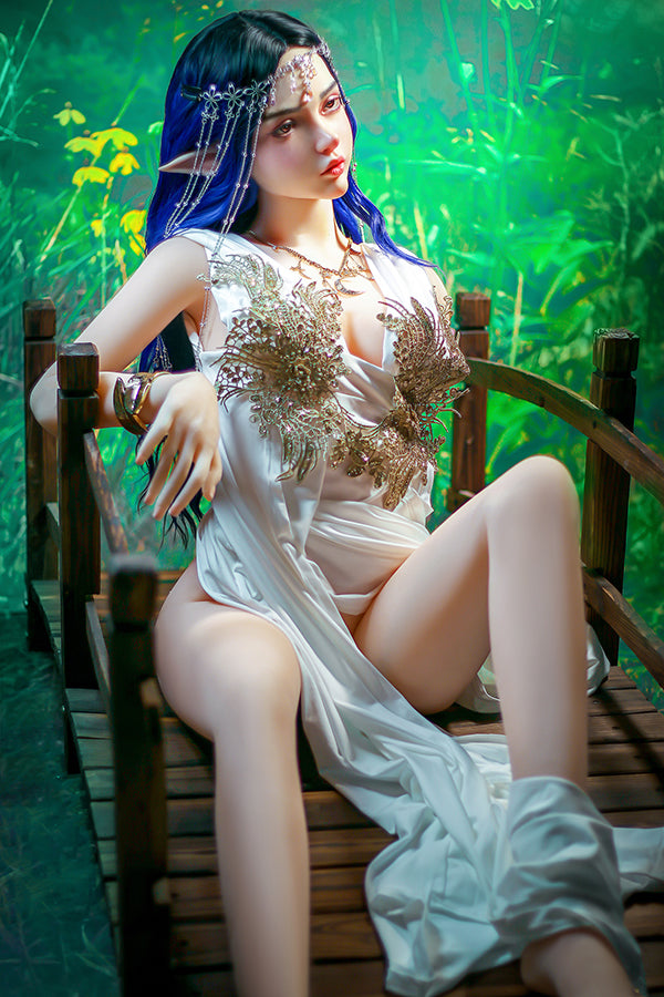 SY Doll | 160m/5ft3 Small Breasts Elegance Forest Princess Elf Ears Cosplay Lifelike TPE Sex Doll - Ophelia